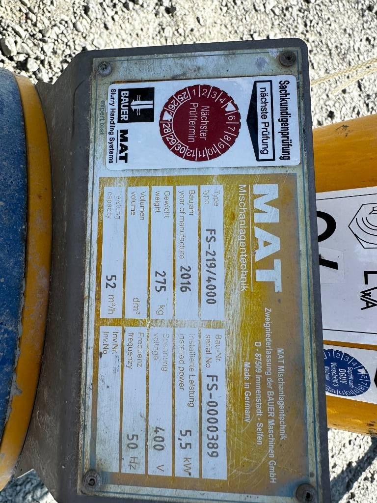 Bauer MAT FS219-4000 Other drilling equipment